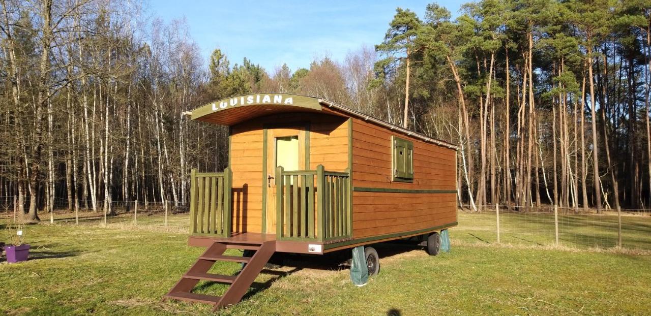 Roulottes Du Chalet Des Pins Rougeou 外观 照片