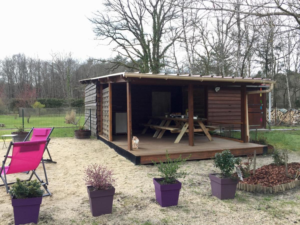 Roulottes Du Chalet Des Pins Rougeou 外观 照片