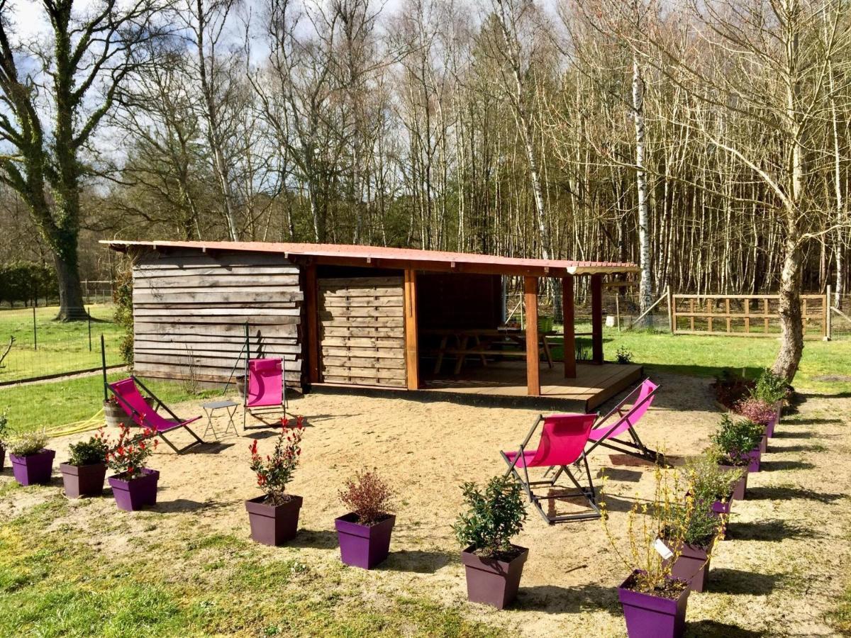 Roulottes Du Chalet Des Pins Rougeou 外观 照片
