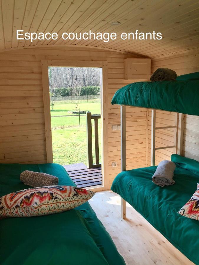 Roulottes Du Chalet Des Pins Rougeou 外观 照片
